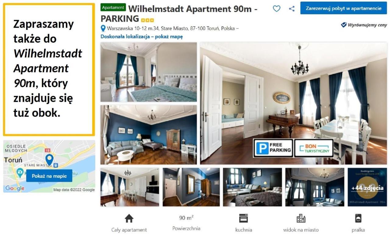 Wilhelmstadt Apartment 60M - Parking Stary Toruń 外观 照片